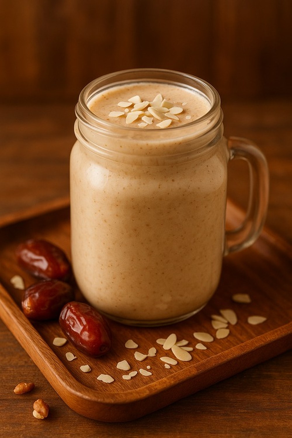 Cardamom Dates & Almond Gainer Shake, made with EcoNfuse Cardamom liquid spice extract