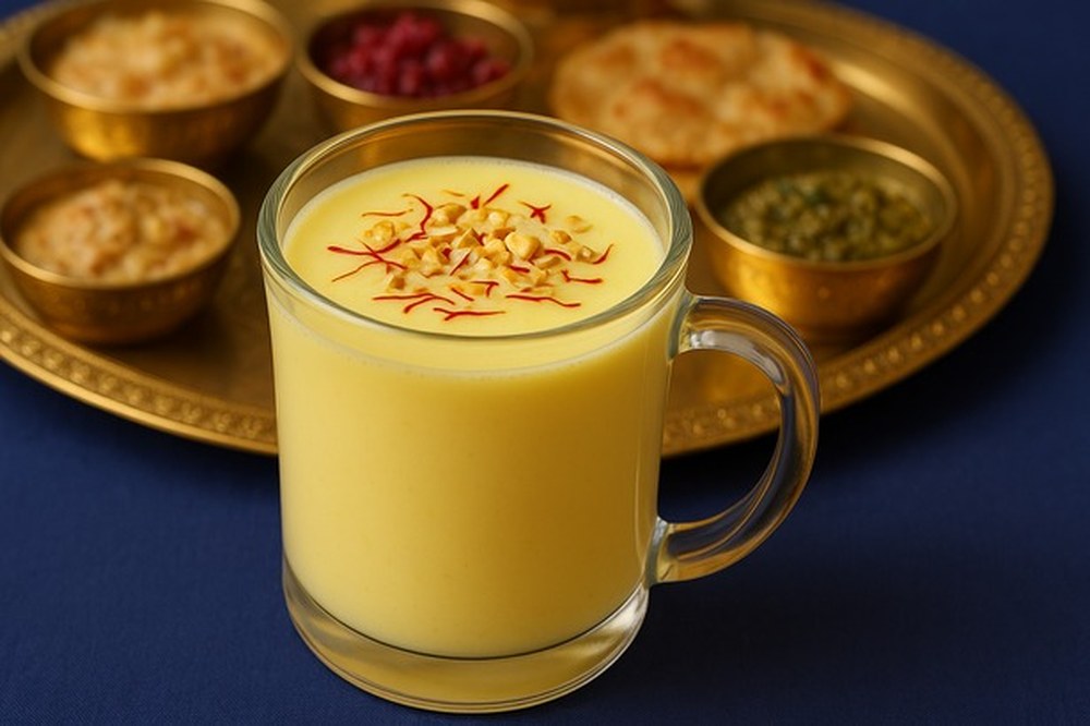 Cardamom Kesar Badam Delight, made with EcoNfuse Cardamom liquid spice extract