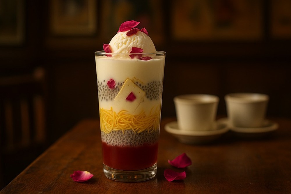 Chai Masala Hyderabadi Irani Falooda, made with EcoNfuse Chai Masala liquid spice extract