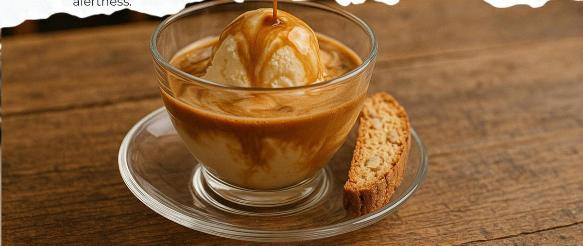 Cinnamon Vanilla Affogato, made with EcoNfuse Cinnamon Vanilla liquid spice extract