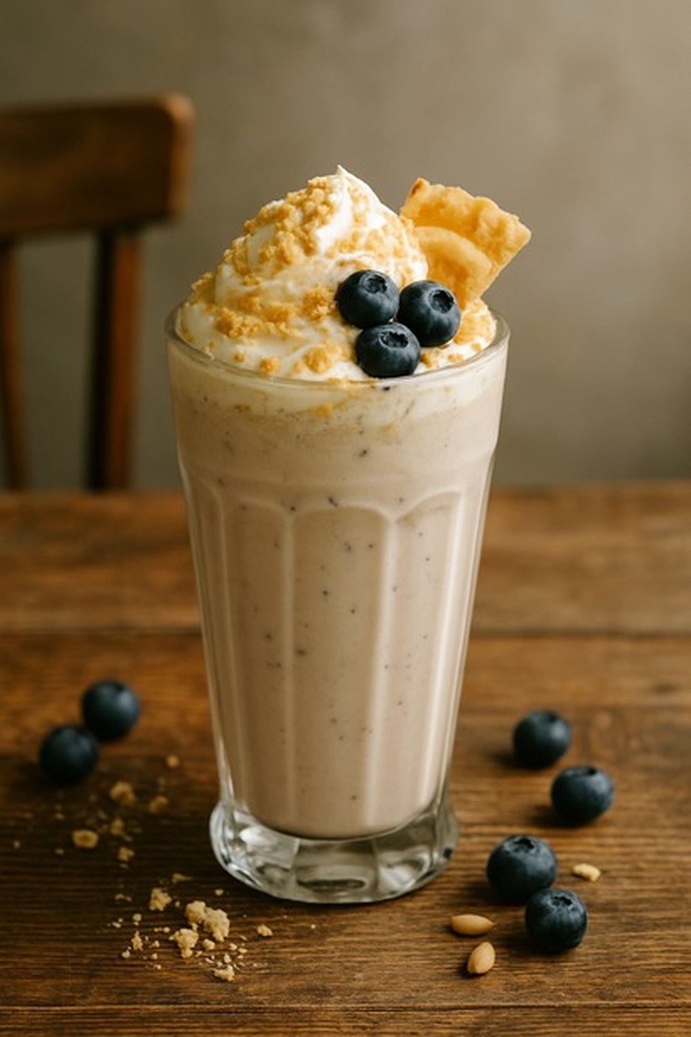 Cinnamon Vanilla Blueberry Pie Shake, made with EcoNfuse Cinnamon Vanilla liquid spice extract