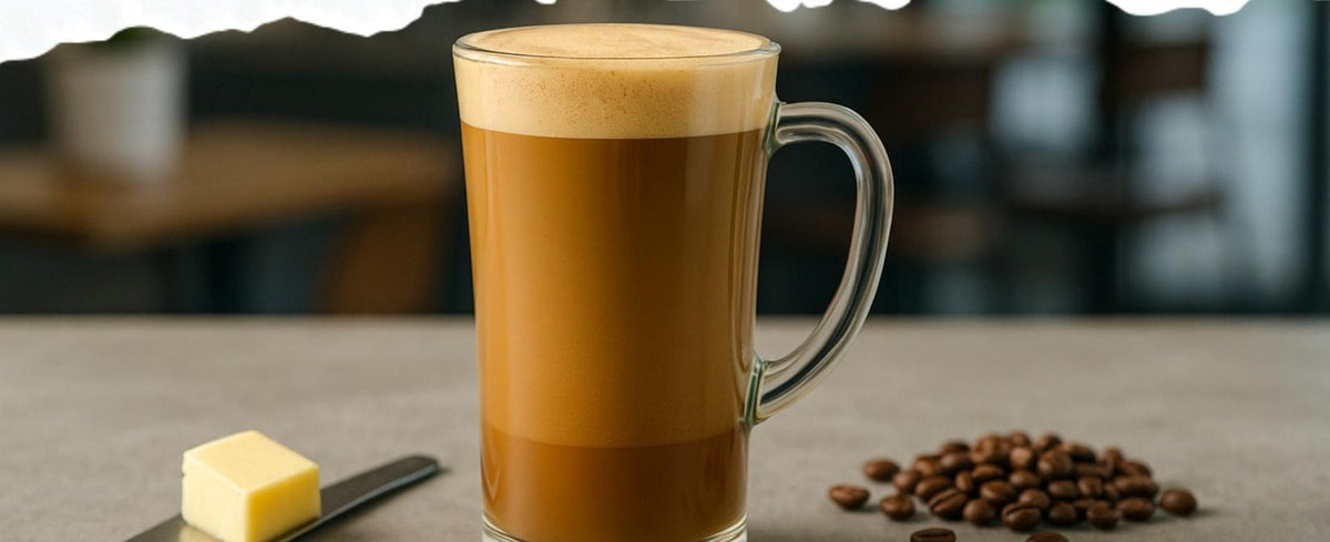Cinnamon Vanilla Bulletproof Coffee, made with EcoNfuse Cinnamon Vanilla liquid spice extract
