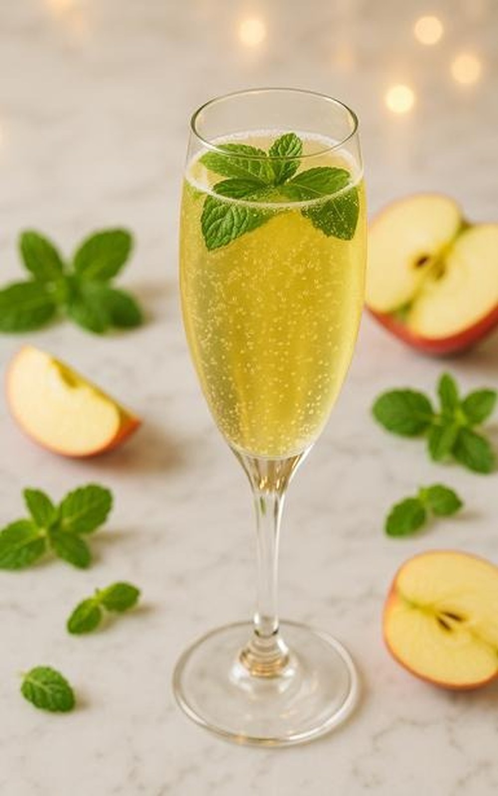 Citrus Mint Apple Sparkler, made with EcoNfuse Citrus Mint Blend liquid spice extract