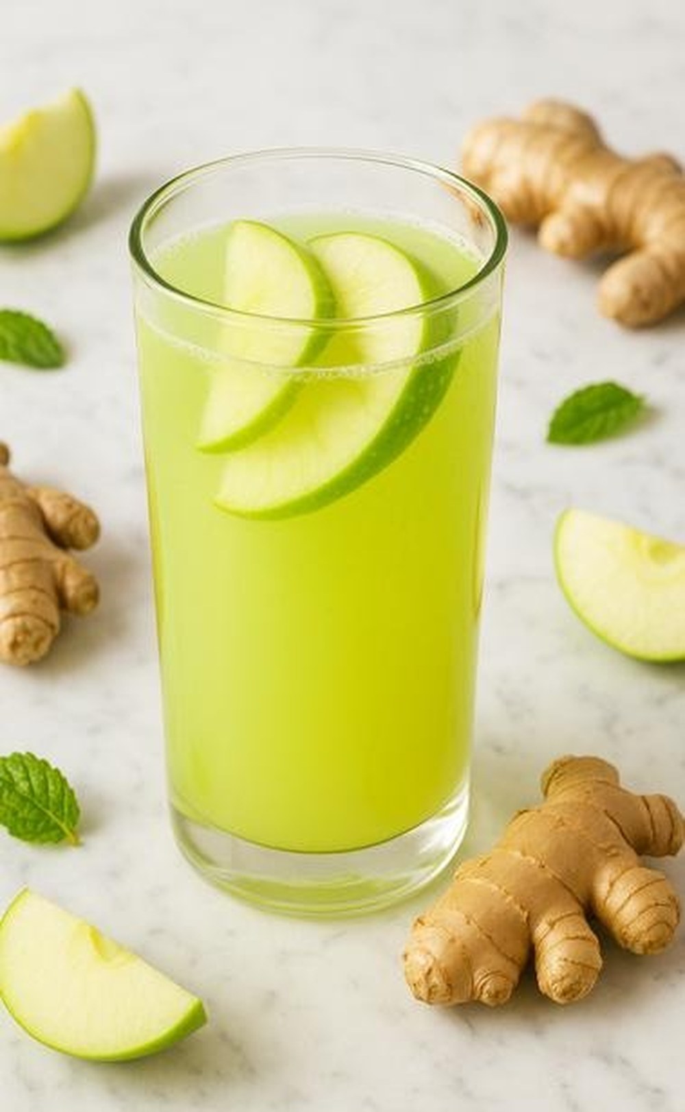 Ginger Lemon Green Apple Cooler, made with EcoNfuse Ginger Lemon liquid spice extract