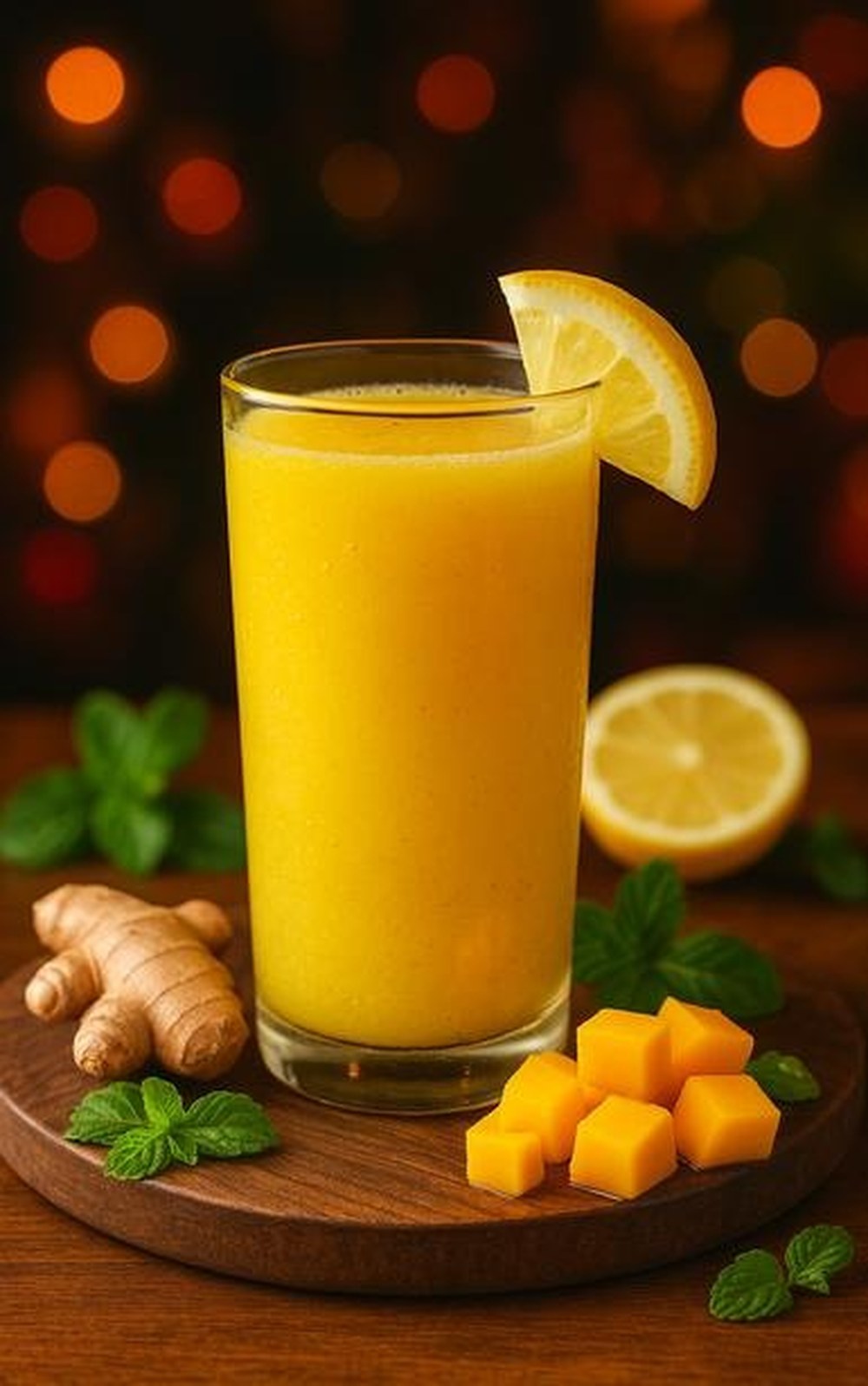 Ginger Lemon Mango Twist, made with EcoNfuse Ginger Lemon liquid spice extract