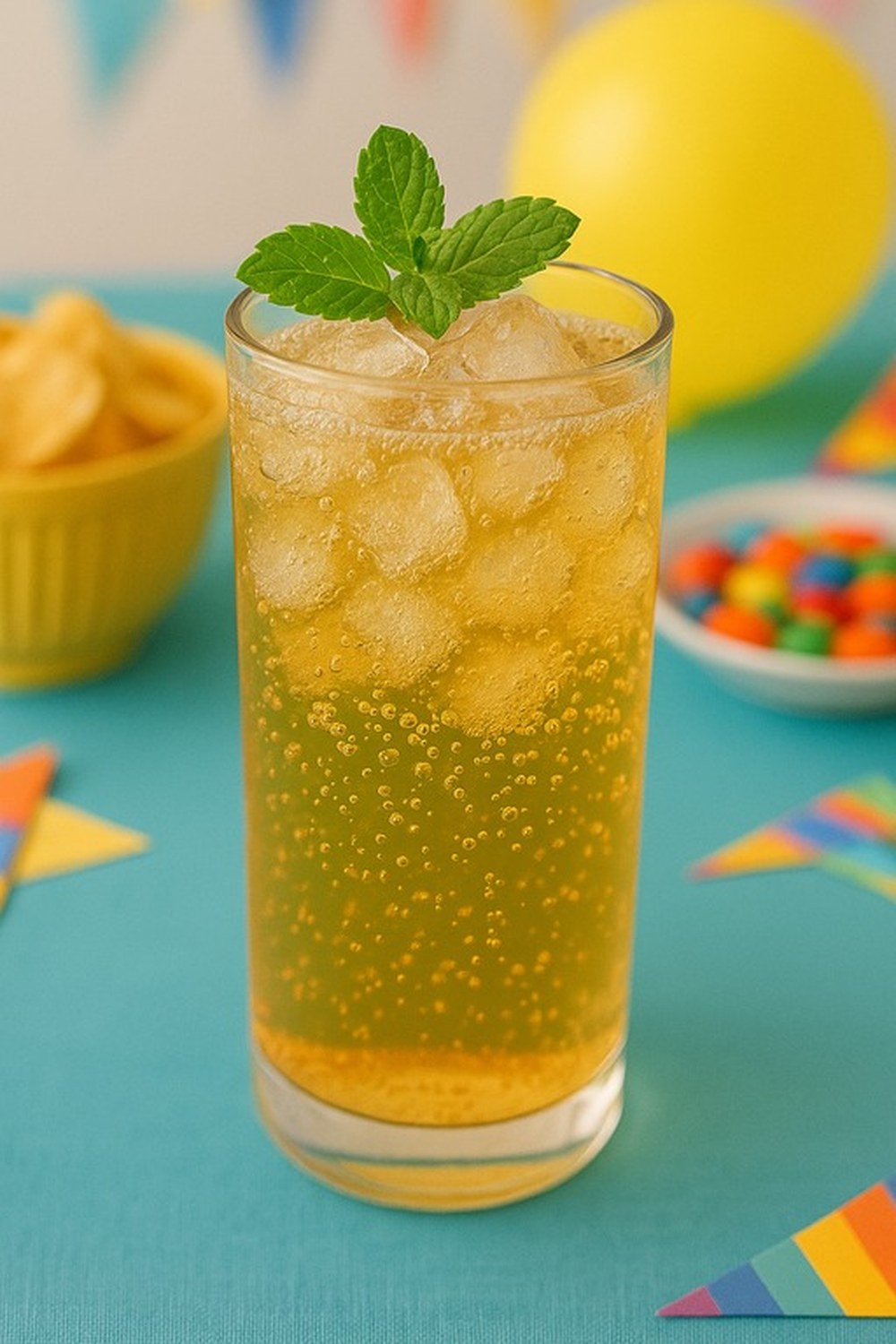 Ginger Lemon Minty Ginger Ale, made with EcoNfuse Ginger Lemon liquid spice extract