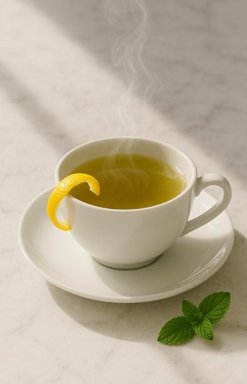 Lemongrass Green Tea Lemon Zest, made with EcoNfuse Lemongrass Citrus Blend liquid spice extract