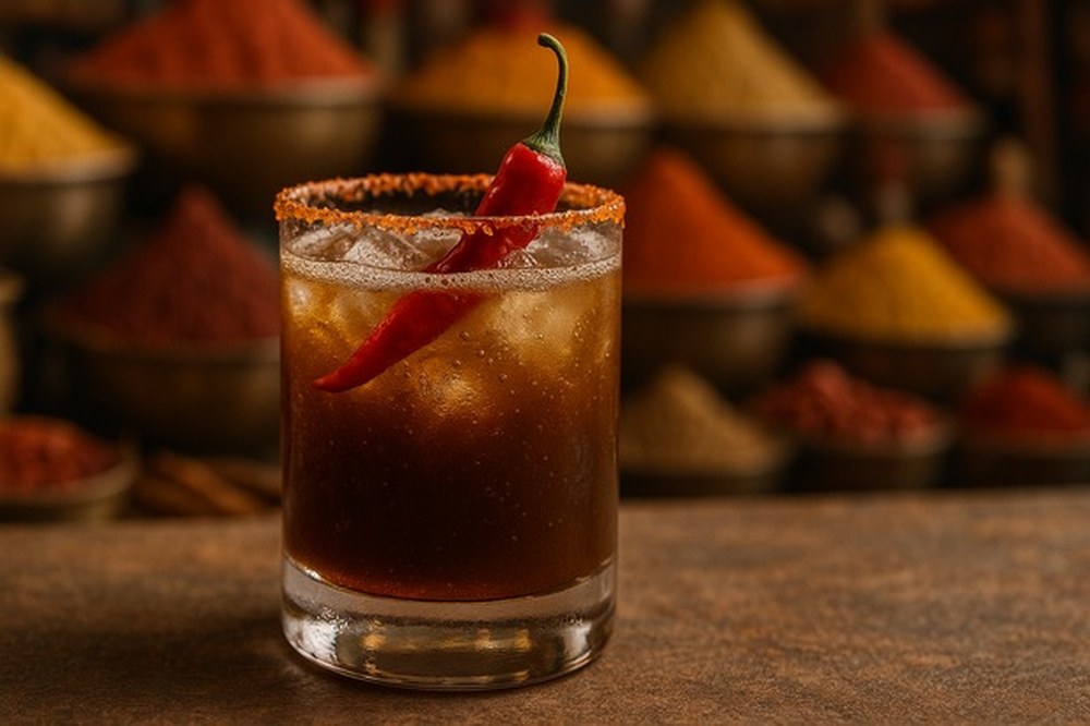 Pani Puri Imli Chilli Sparkler, made with EcoNfuse Pani Puri Masala liquid spice extract