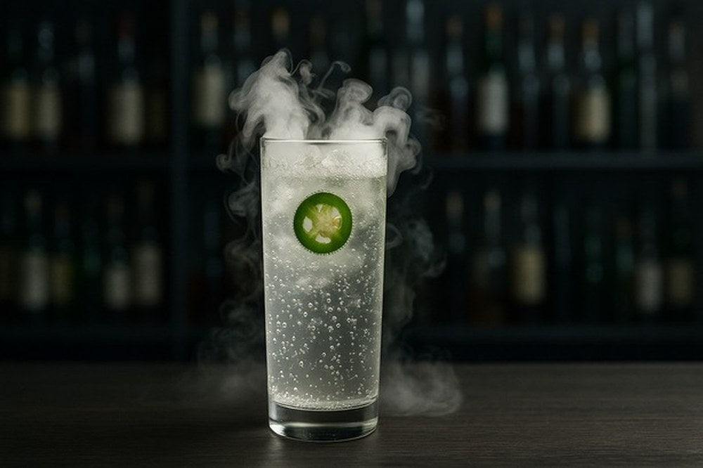 Peri Peri Fire & Ice Lime Cooler, made with EcoNfuse Peri Peri liquid spice extract