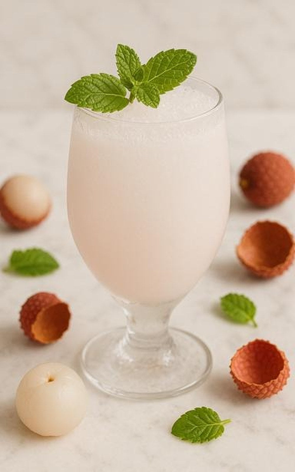 Pudina Lychee Cooler, made with EcoNfuse Fresh Pudina liquid spice extract