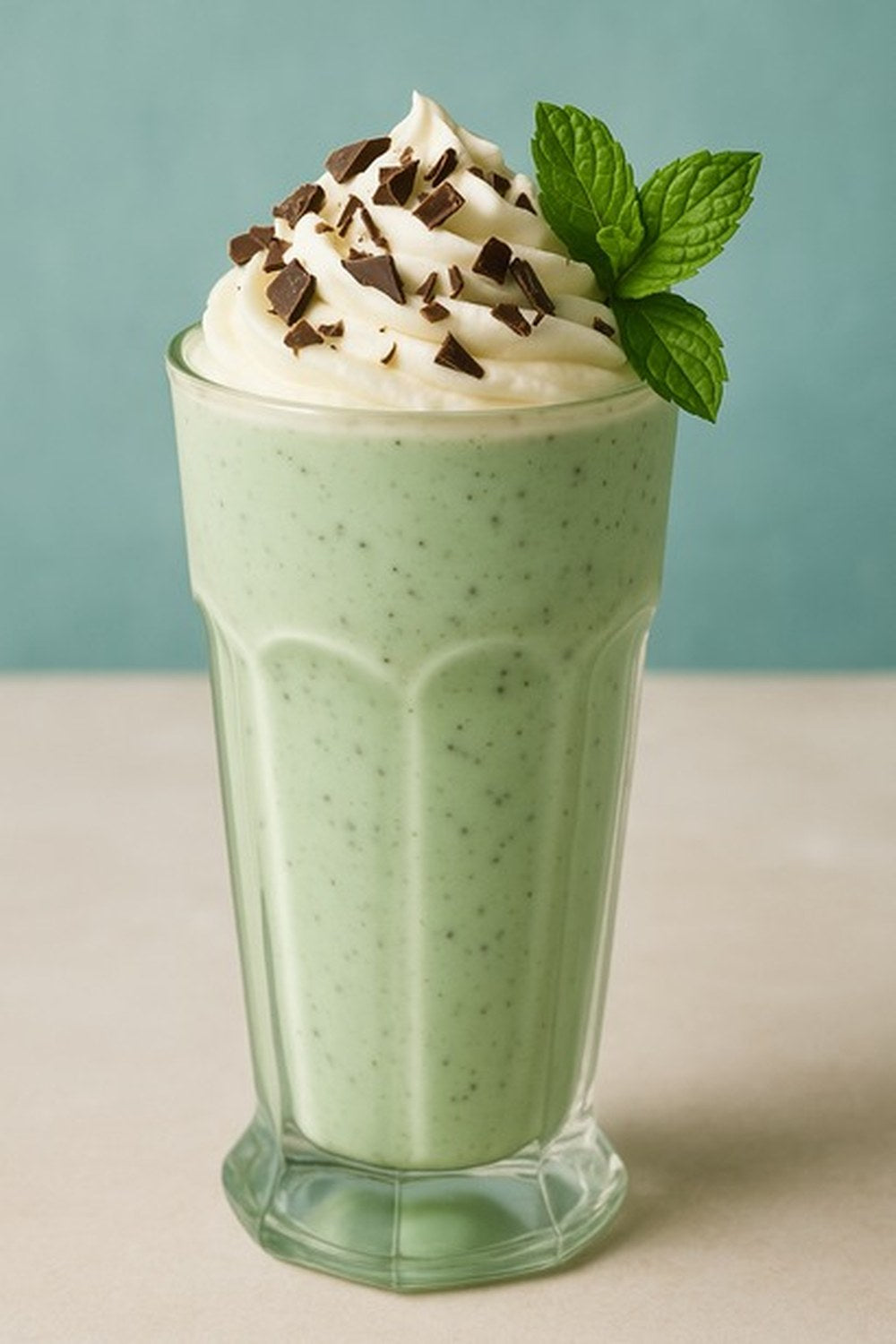 Pudina Mint Chocolate Chip Shake, made with EcoNfuse Fresh Pudina liquid spice extract
