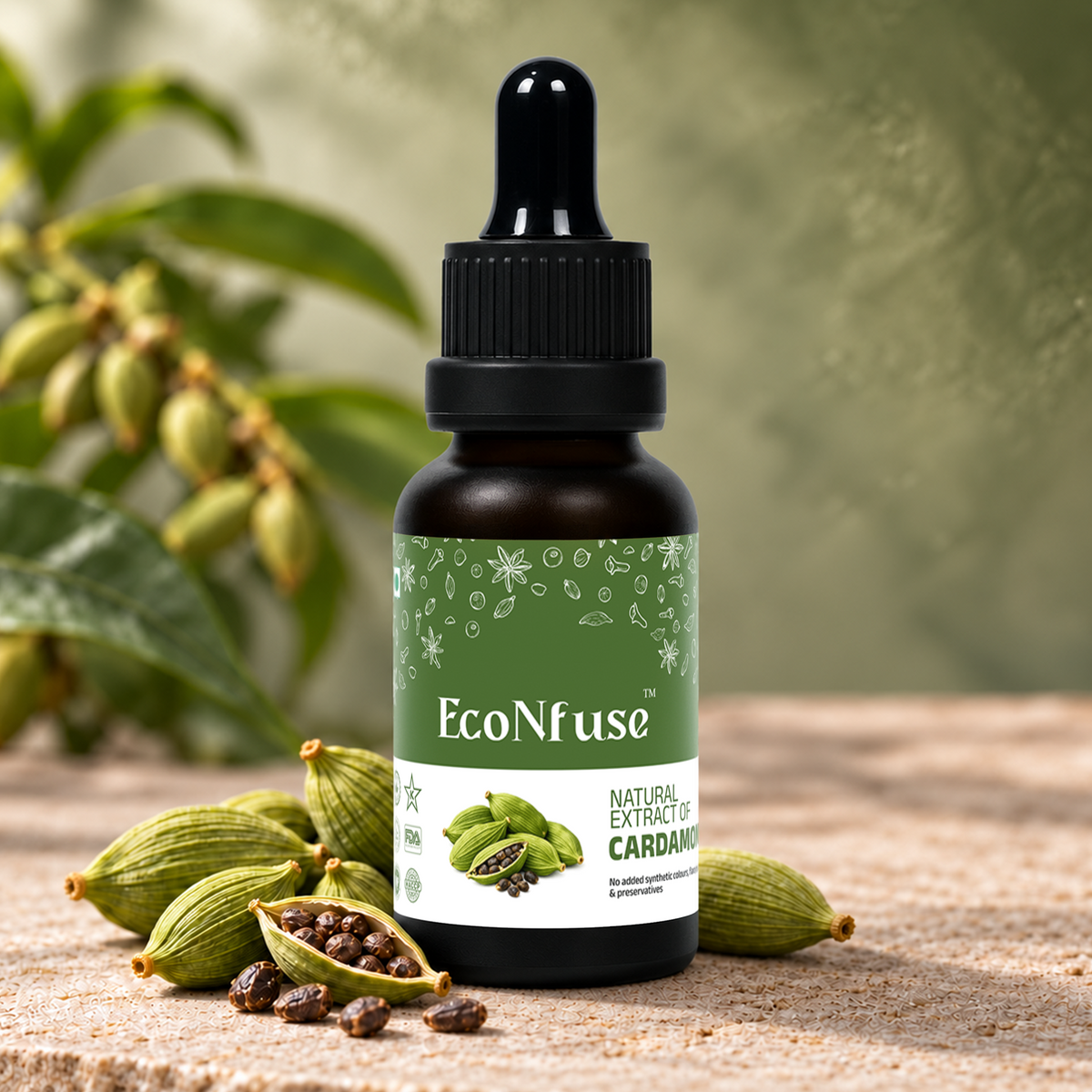 Cardamom Liquid Spice Extract (Elaichi Drops)