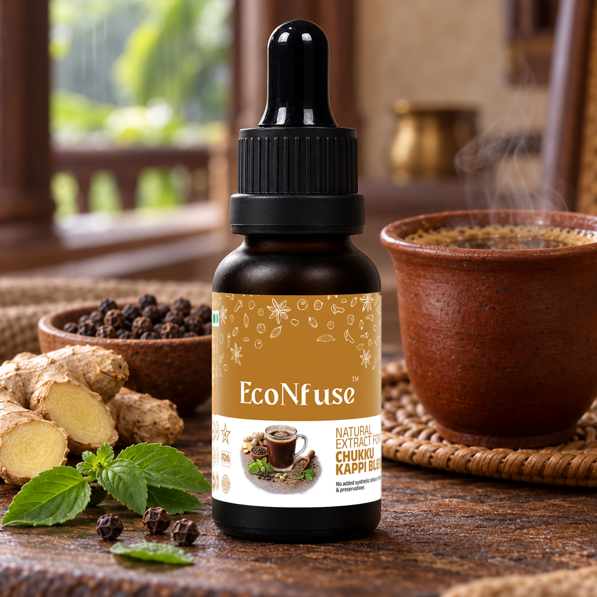 Chukku Kappi Blend Liquid Spice Extract (Dry Ginger Coffee)