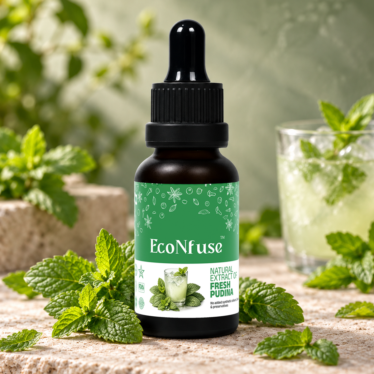 Fresh Pudina Liquid Spice Extract (Mint)
