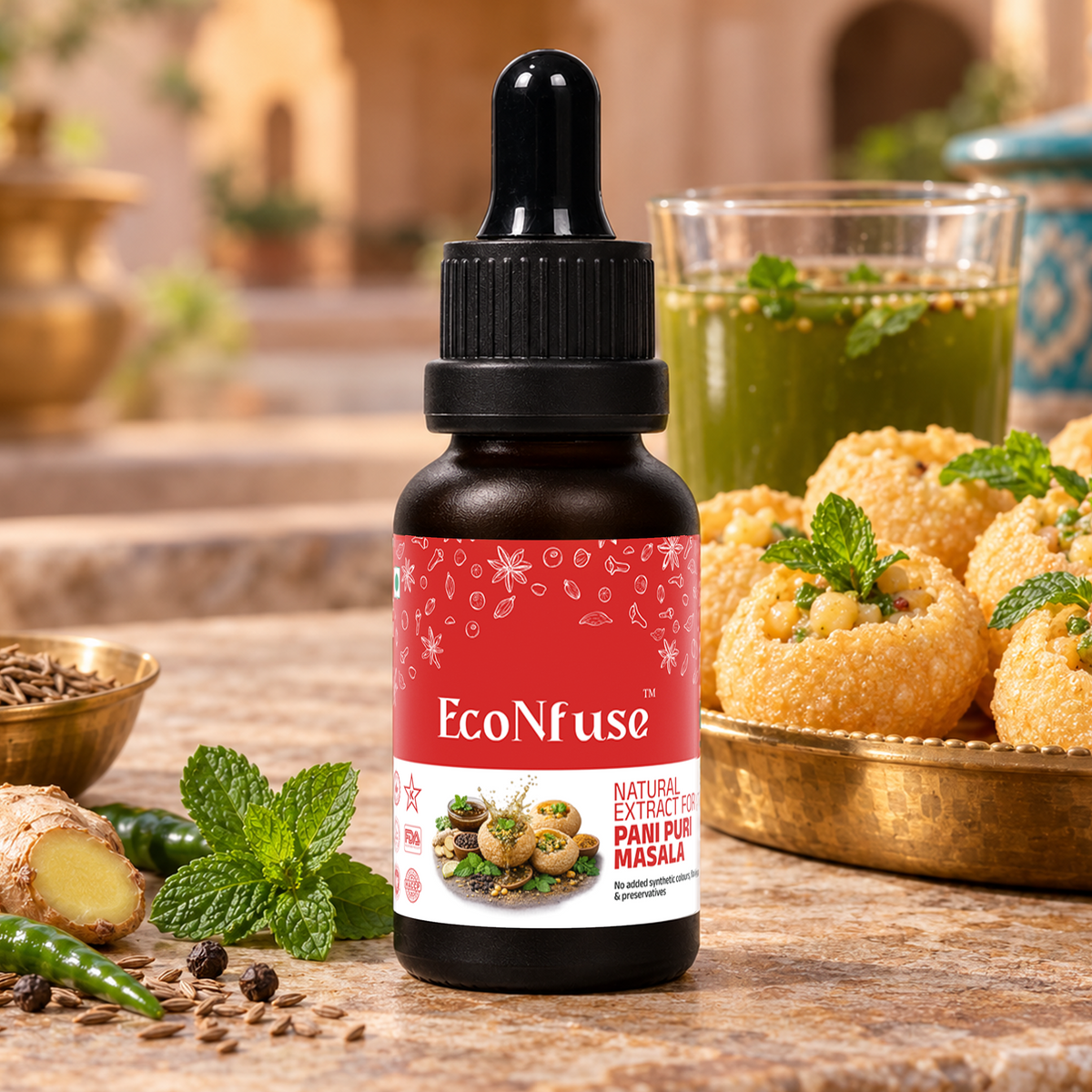 Pani Puri Masala Liquid Spice Extract (Golgappa)