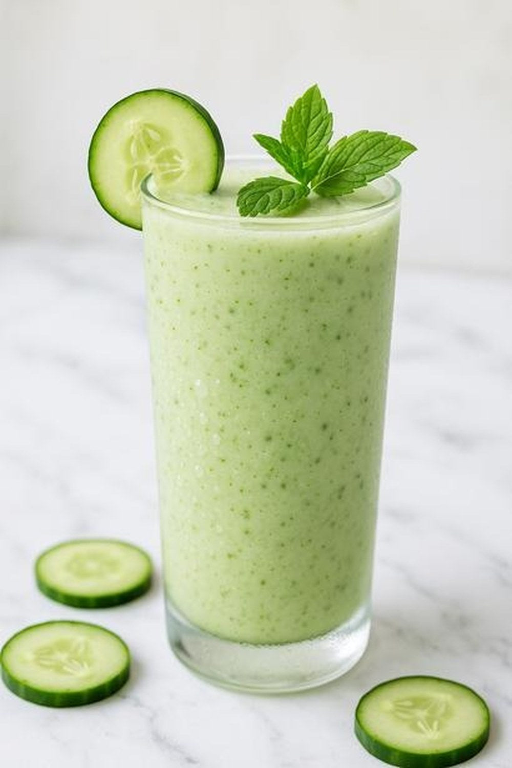 Buttermilk Masala Cucumber Mint Lassi, made with EcoNfuse Buttermilk Masala liquid spice extract