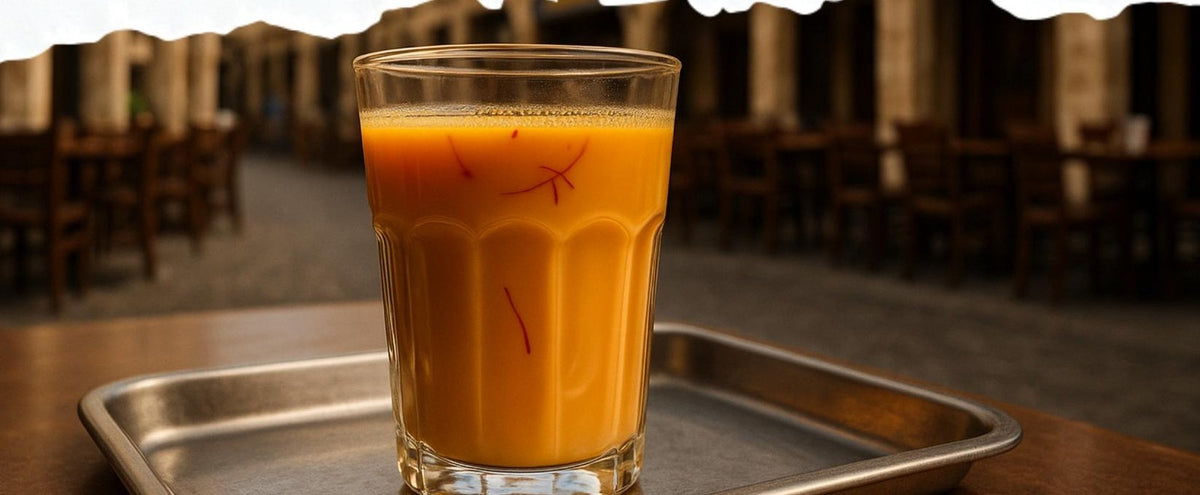Cardamom Karak Zafran Chai, made with EcoNfuse Cardamom liquid spice extract