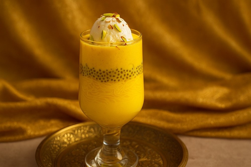 Cardamom Kesar Pista Falooda, made with EcoNfuse Cardamom liquid spice extract