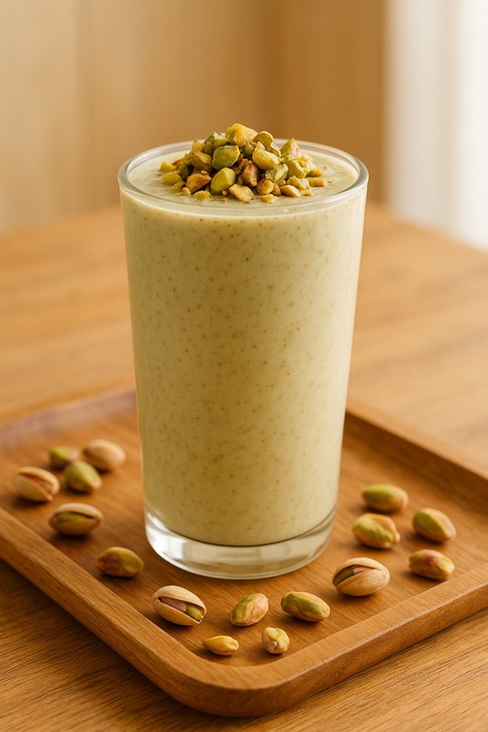 Cardamom Pistachio Vanilla Protein Shake, made with EcoNfuse Cardamom liquid spice extract