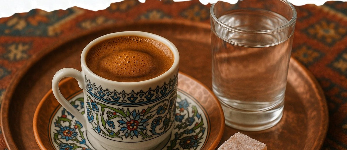 Cardamom Turkish Coffee, made with EcoNfuse Cardamom liquid spice extract
