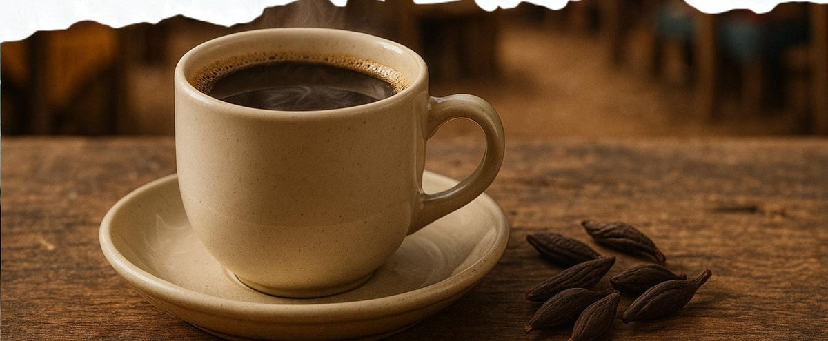 Chukku Kappi Café Touba, made with EcoNfuse Chukku Kappi Blend liquid spice extract