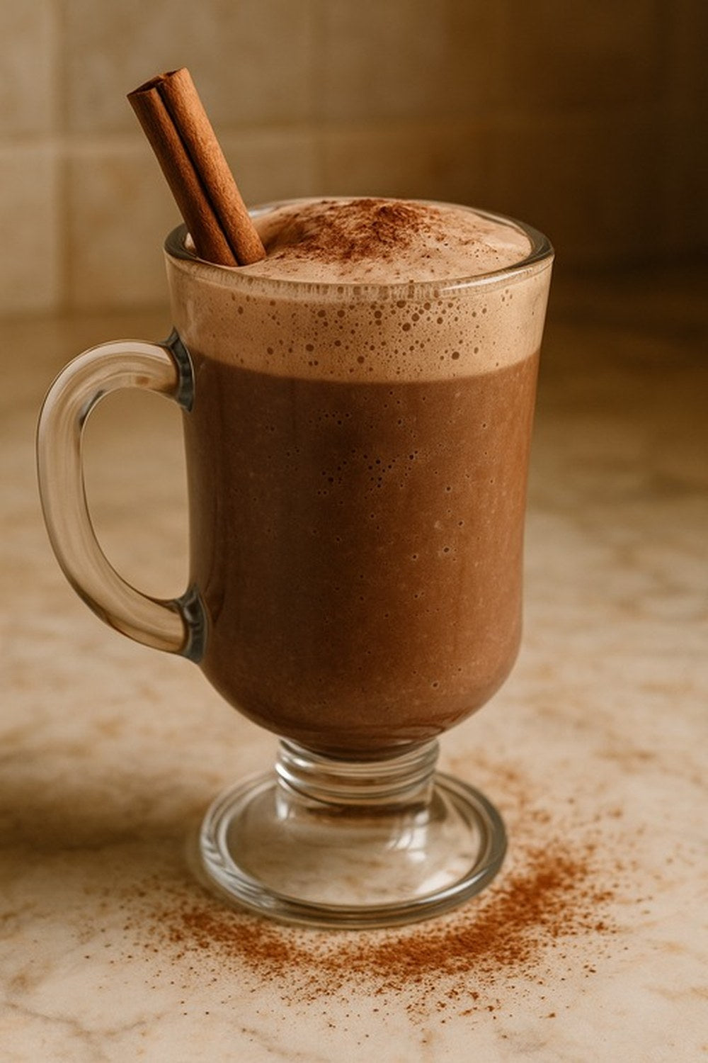 Cinnamon Cocoa Protein Shake, made with EcoNfuse Cinnamon Vanilla liquid spice extract