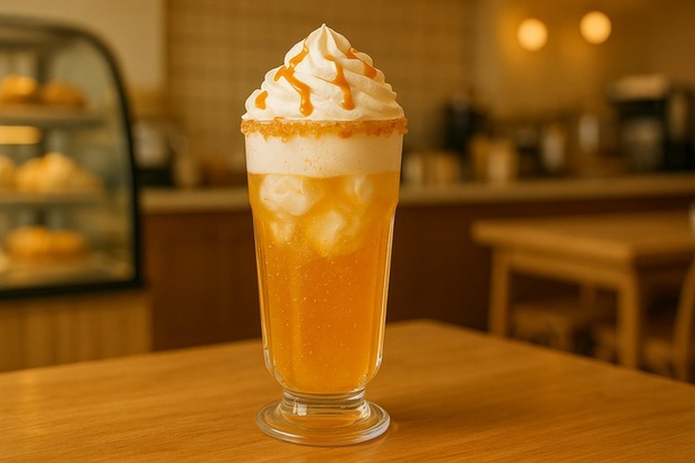 Cinnamon Vanilla Butterscotch Cream Soda, made with EcoNfuse Cinnamon Vanilla liquid spice extract