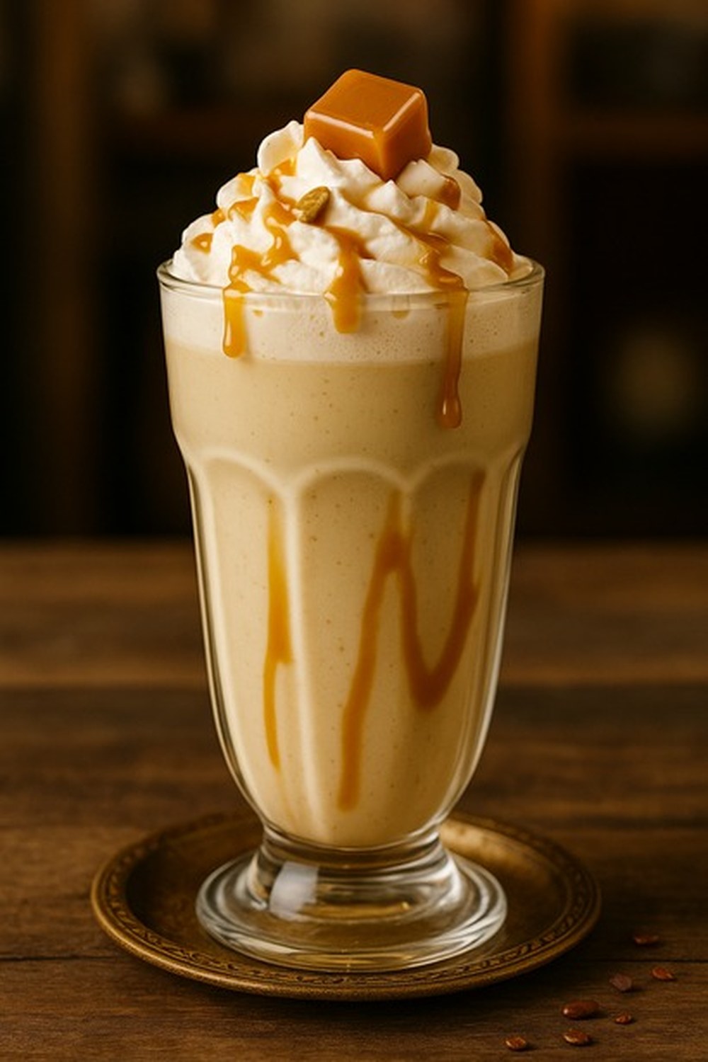 Cinnamon Vanilla Café Caramel Shake, made with EcoNfuse Cinnamon Vanilla liquid spice extract