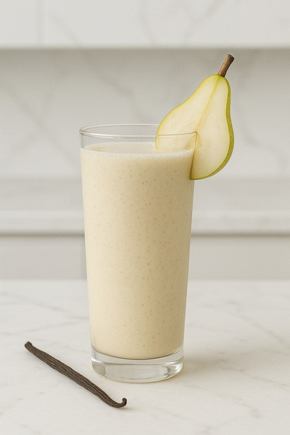 Cinnamon Vanilla Pear Protein Shake, made with EcoNfuse Cinnamon Vanilla liquid spice extract