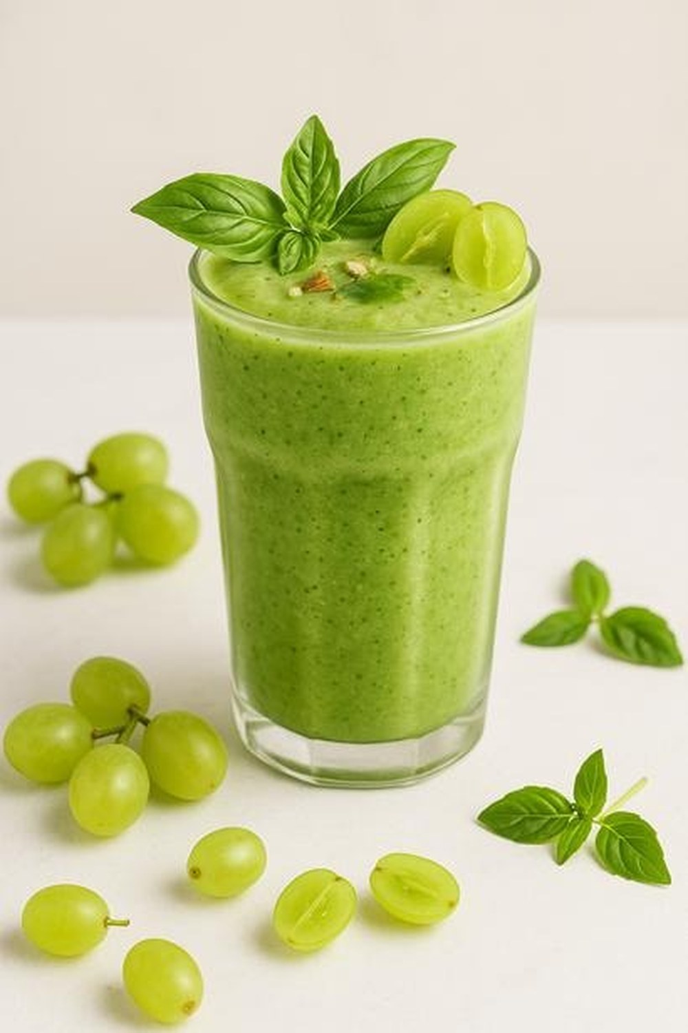 Citrus Mint Green Grape Smoothie, made with EcoNfuse Citrus Mint Blend liquid spice extract