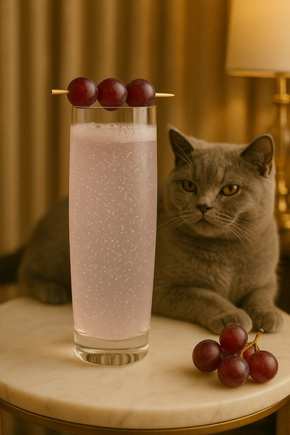 Ginger Lemon Grape Sparkler, made with EcoNfuse Ginger Lemon liquid spice extract