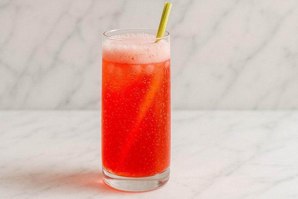 Lemongrass Citrus Fizz, made with EcoNfuse Lemongrass Citrus Blend liquid spice extract