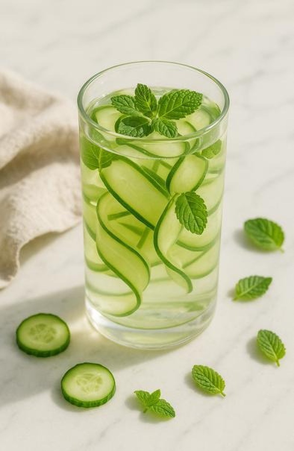 Pudina Cucumber Hydration Water, made with EcoNfuse Fresh Pudina liquid spice extract