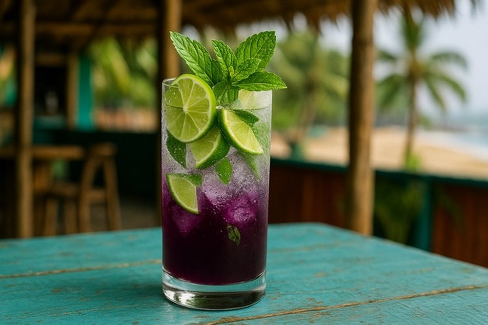 Pudina Kokum Mojito, made with EcoNfuse Fresh Pudina liquid spice extract