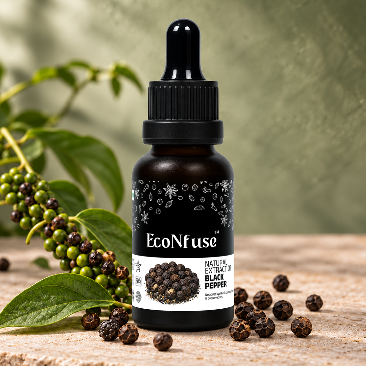 Black Pepper Liquid Spice Extract (Kali Mirch Drops)
