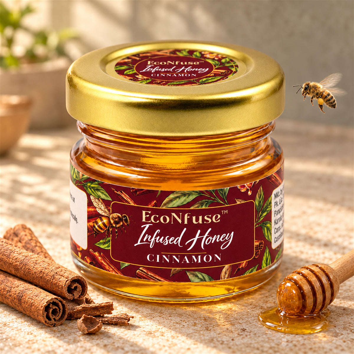 Cinnamon Infused Honey, 40 g