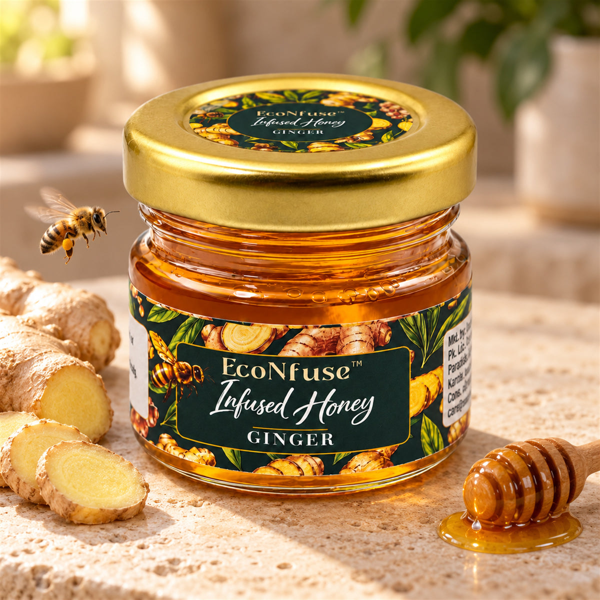 Ginger Infused Honey, 40 g