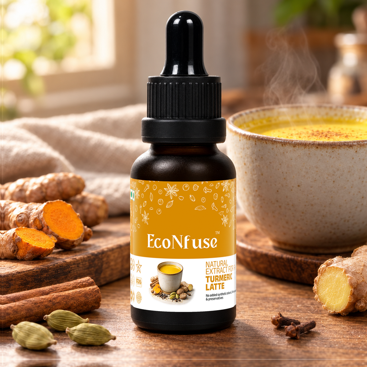 Turmeric Latte Liquid Spice Extract (Haldi Doodh Drops)
